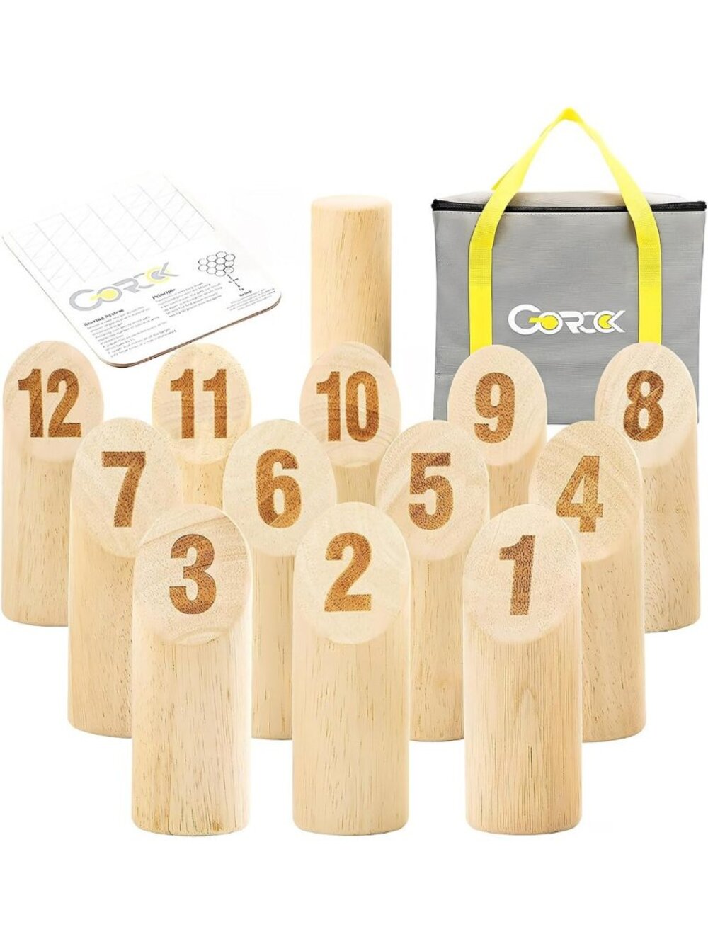 Numbered Block Toss Game Set for Adults & Family Fun - Outdoor Party Activity